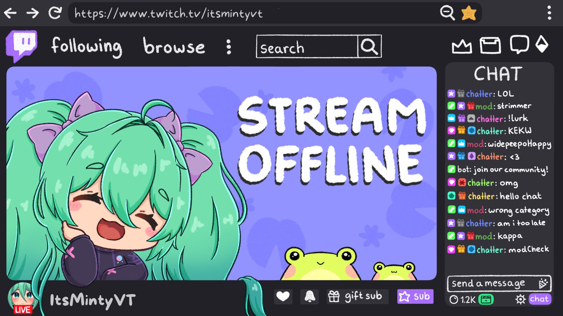 ItsMintyVT Offline Background