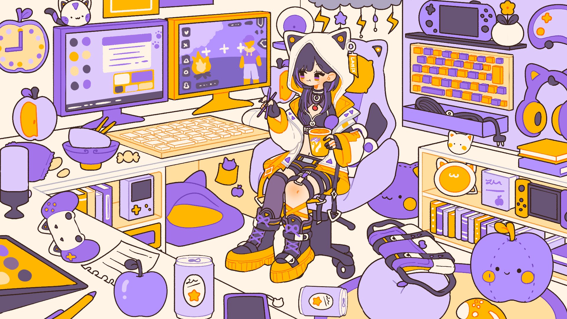 らにっくす Offline Background