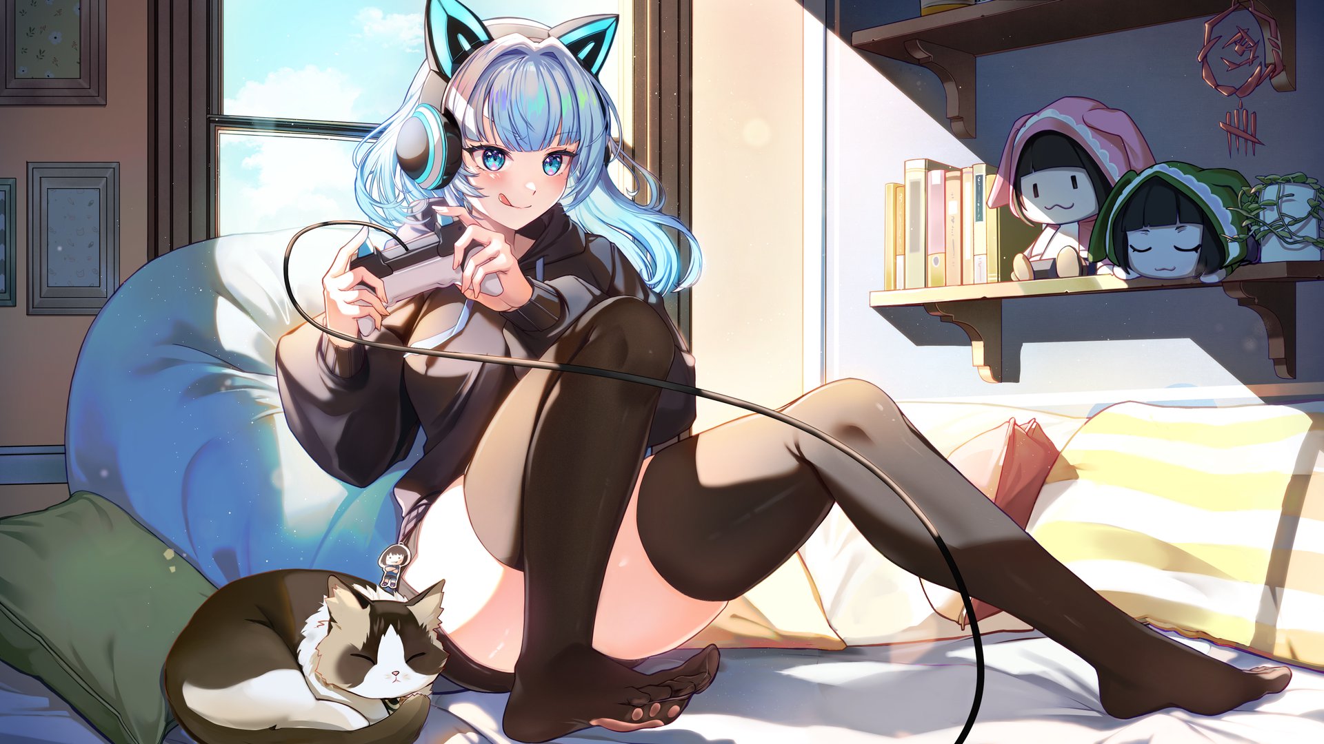 猫水なーこ Offline Background