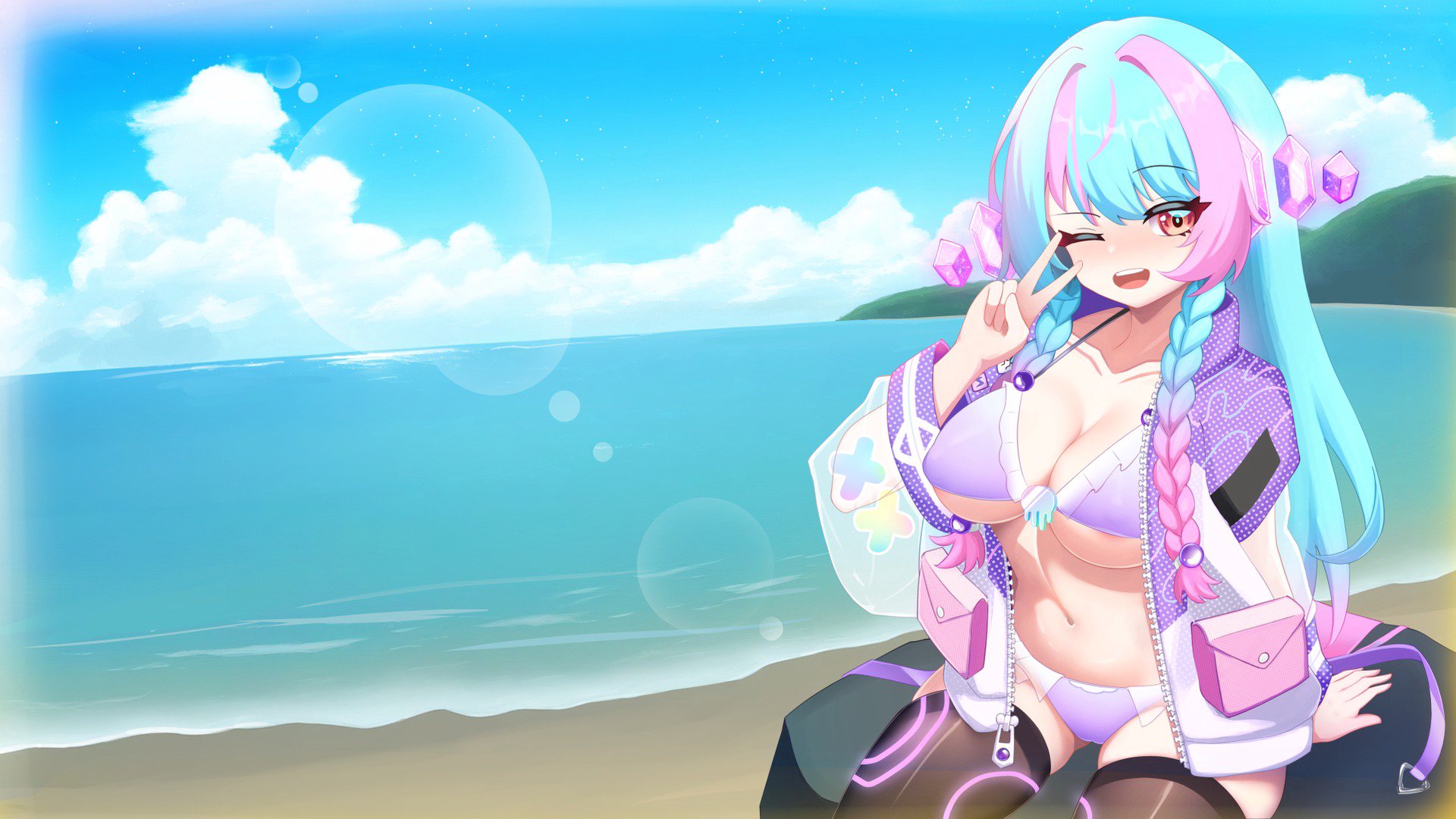 水母一隻尤米米 Offline Background