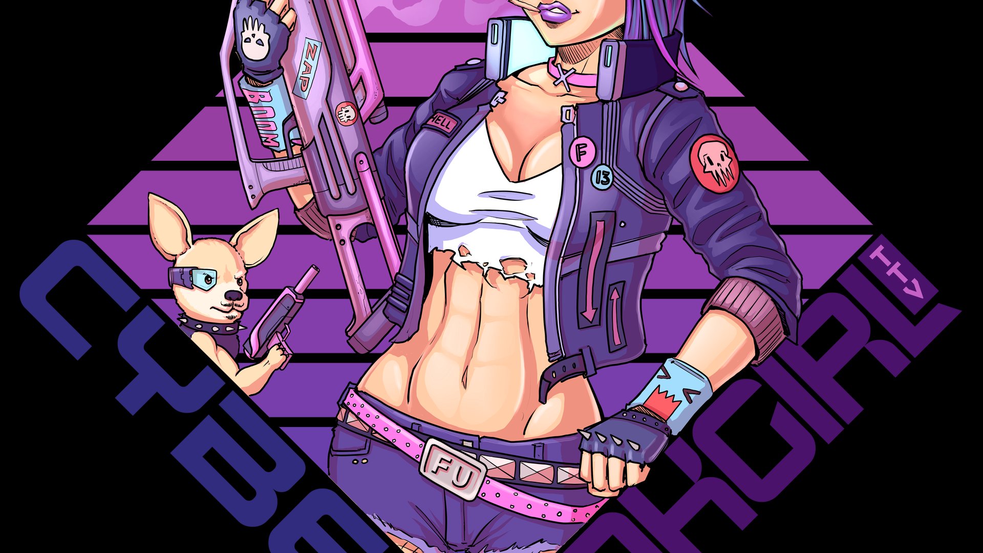 CyberTankGirl Offline Background