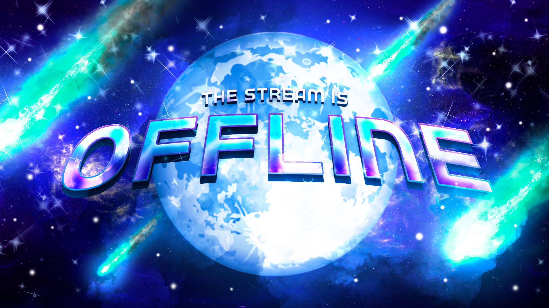 BlueishMeteor Offline Background