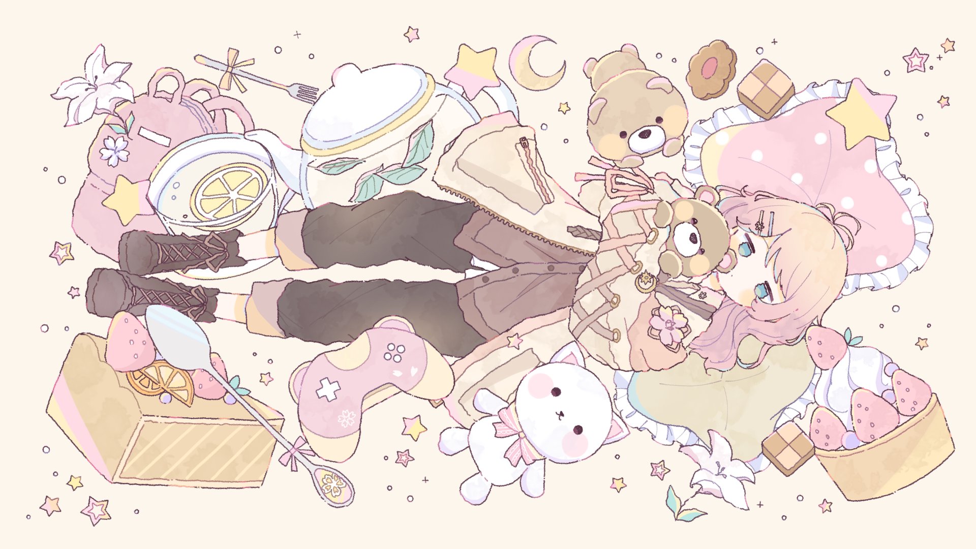 月白悠里 Offline Background