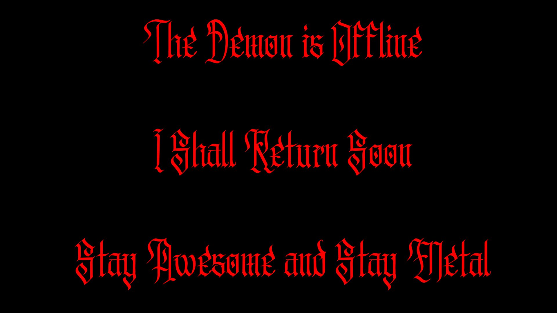 MaelstromTheDemon Offline Background