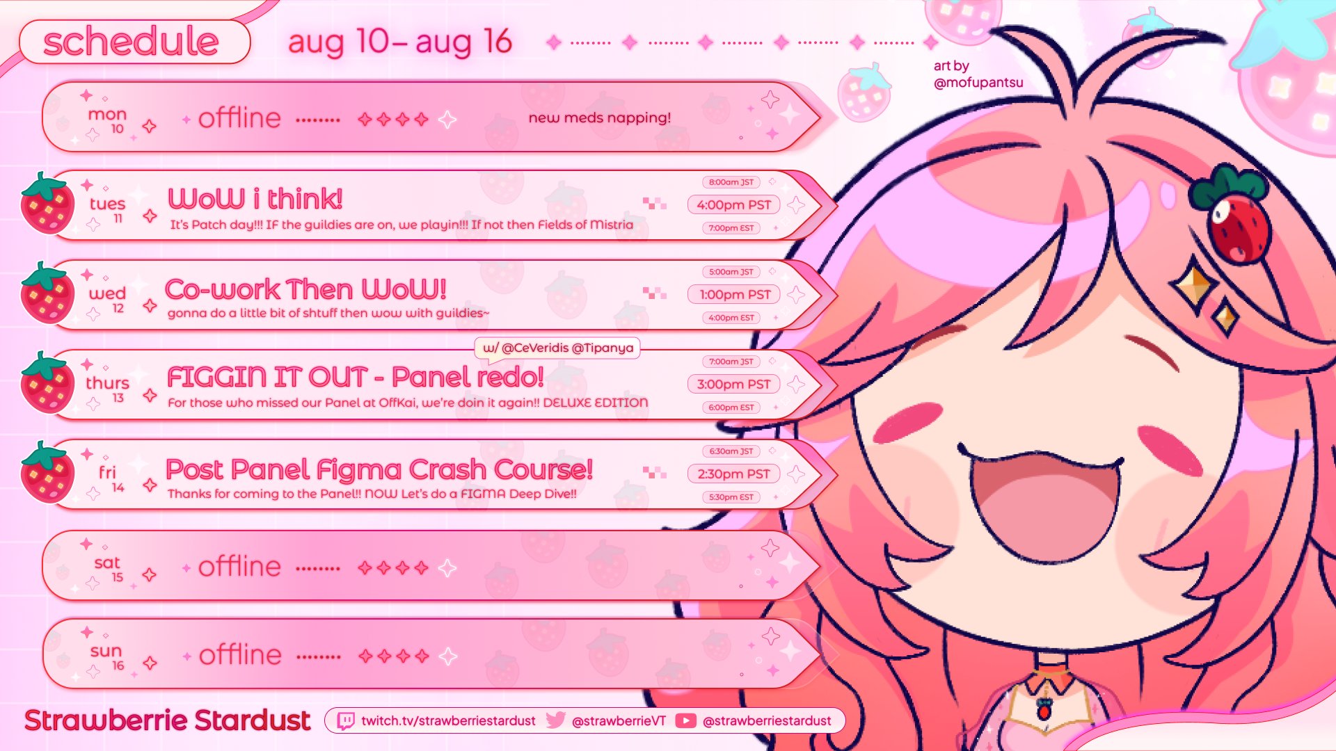 strawberrieStardust Offline Background