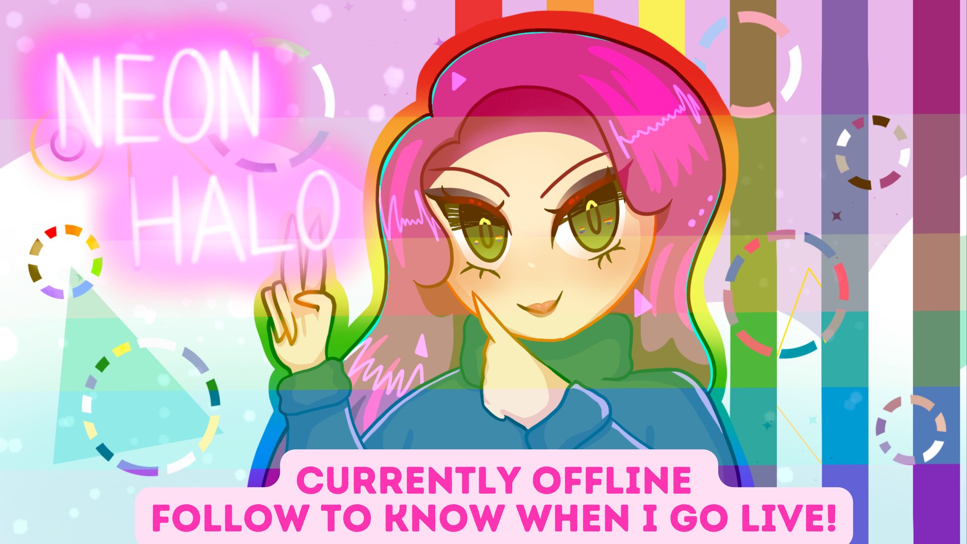 NeonHalo Offline Background
