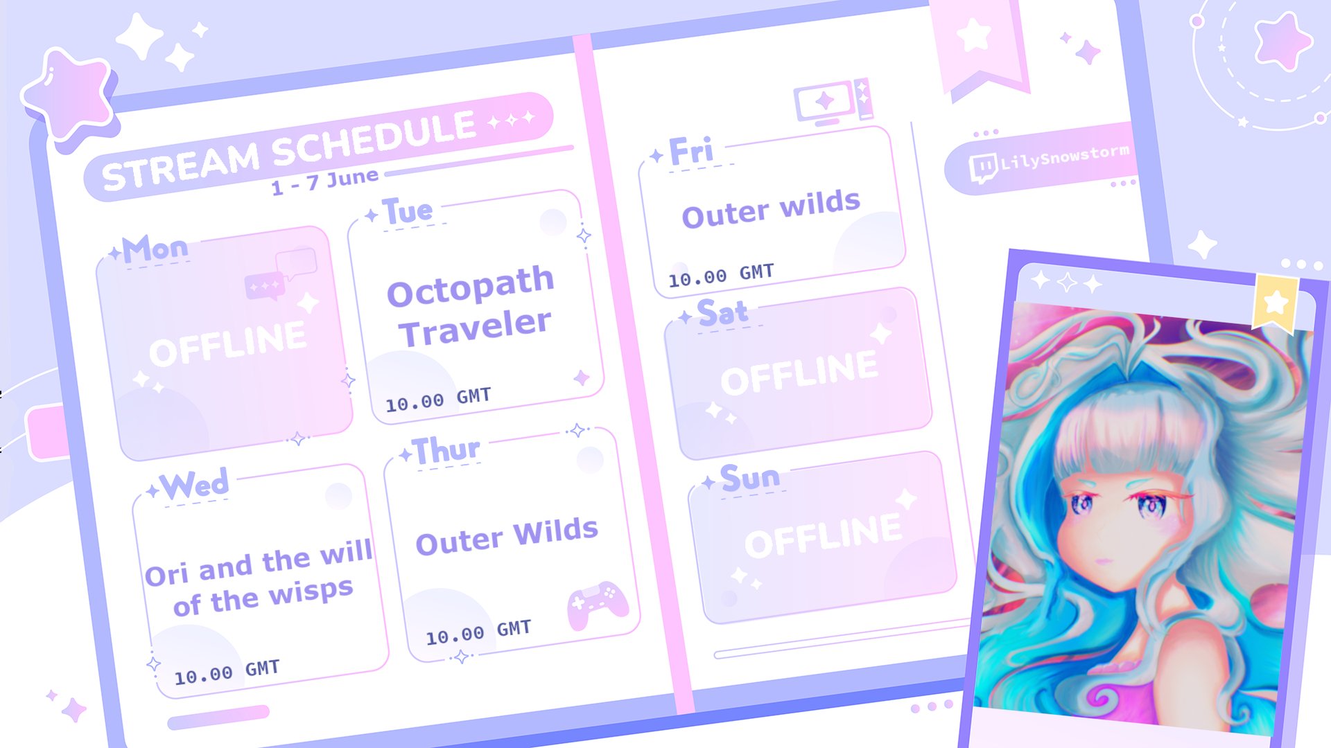 lilysnowstorm Offline Background