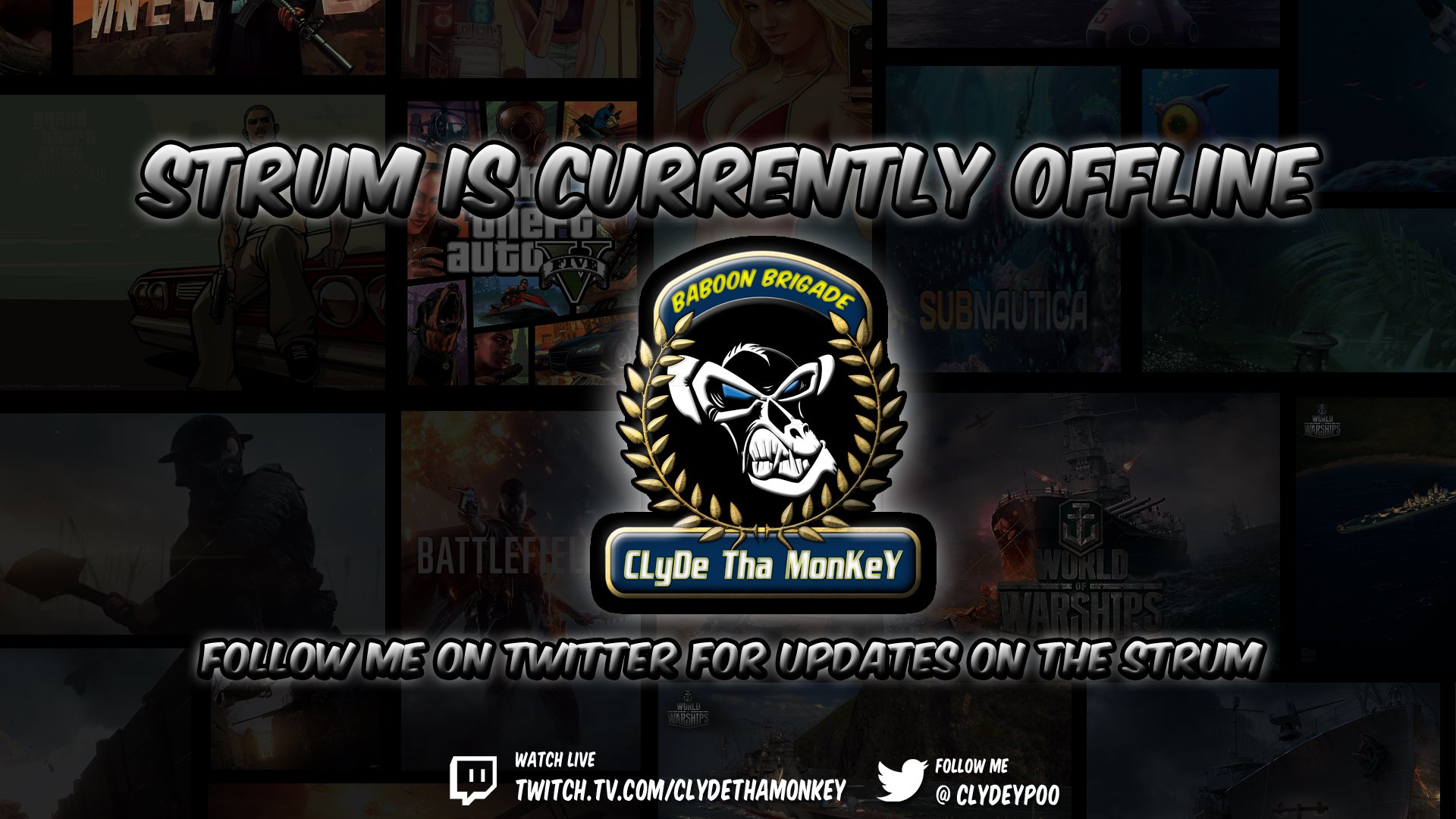 ClydeThaMonkey Offline Background