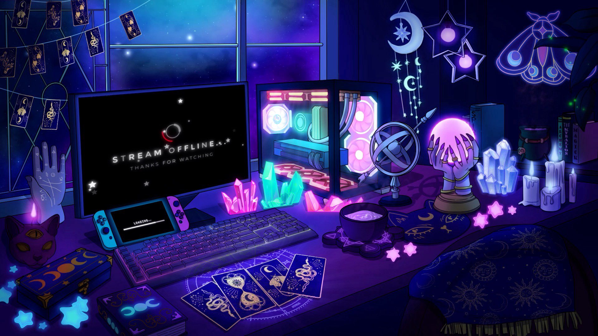 BougieBlackChick Offline Background