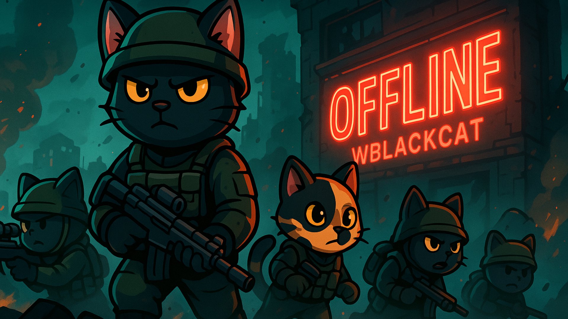 WBlackCat Offline Background