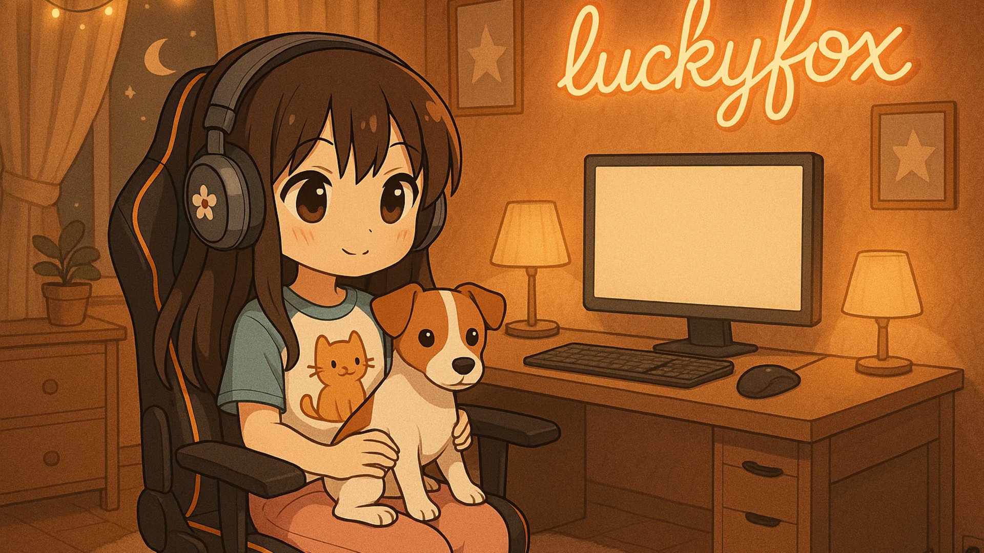 luckyfffox Offline Background