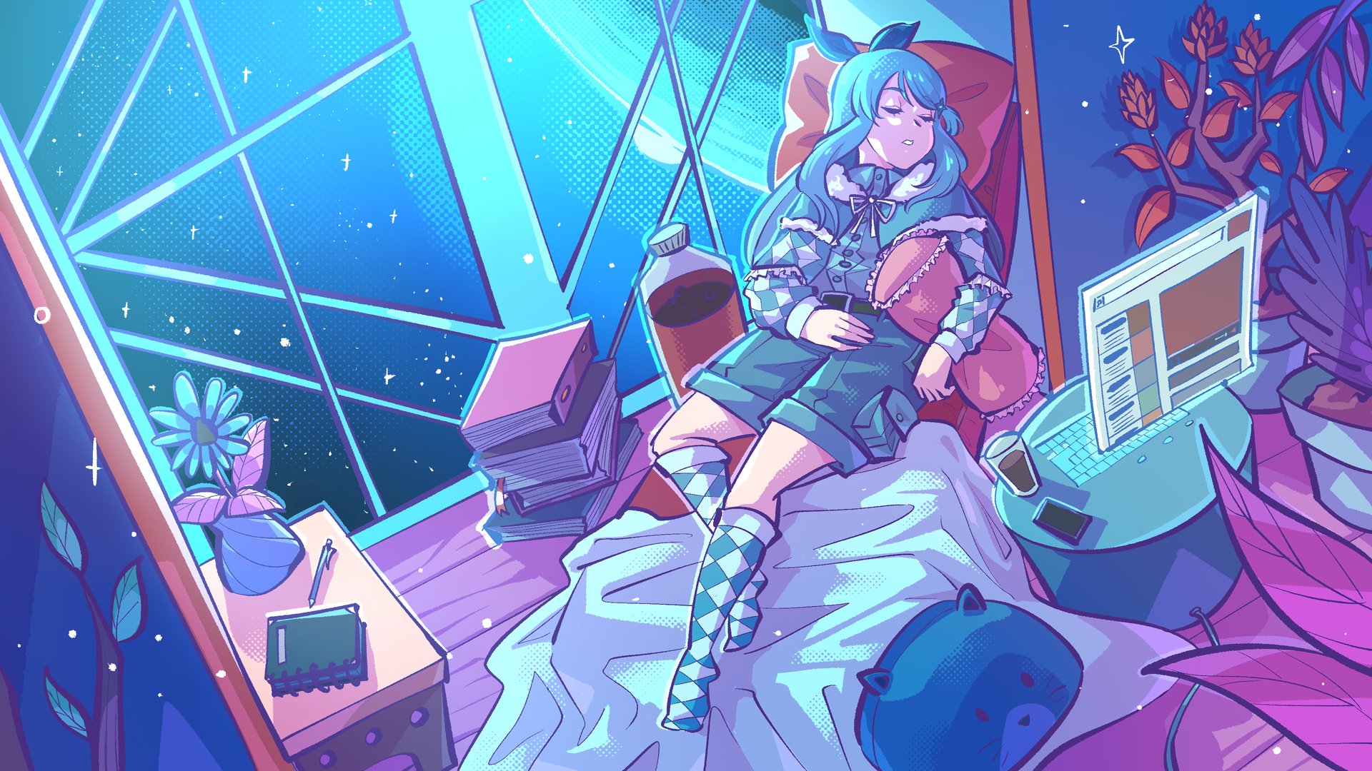 LunelOnTheMoon Offline Background