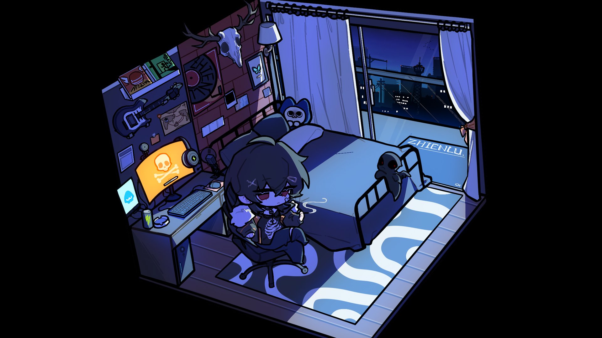 姜呂 Offline Background