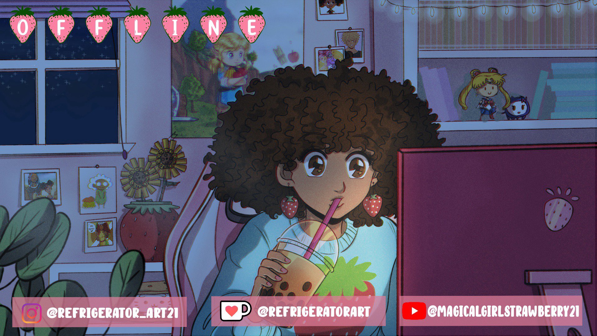 MagicalGirlStrawberry Offline Background