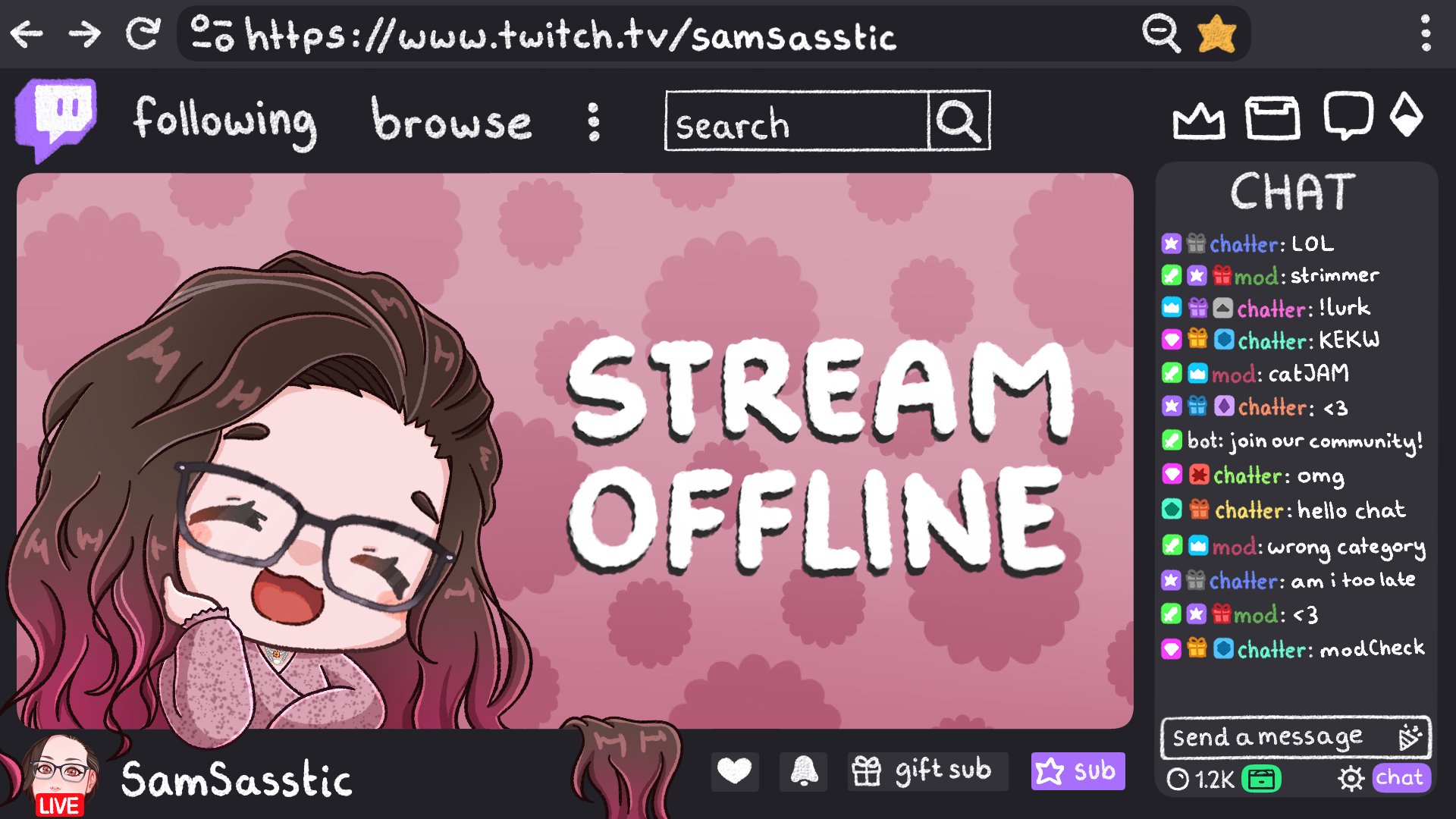 SamSasstic Offline Background