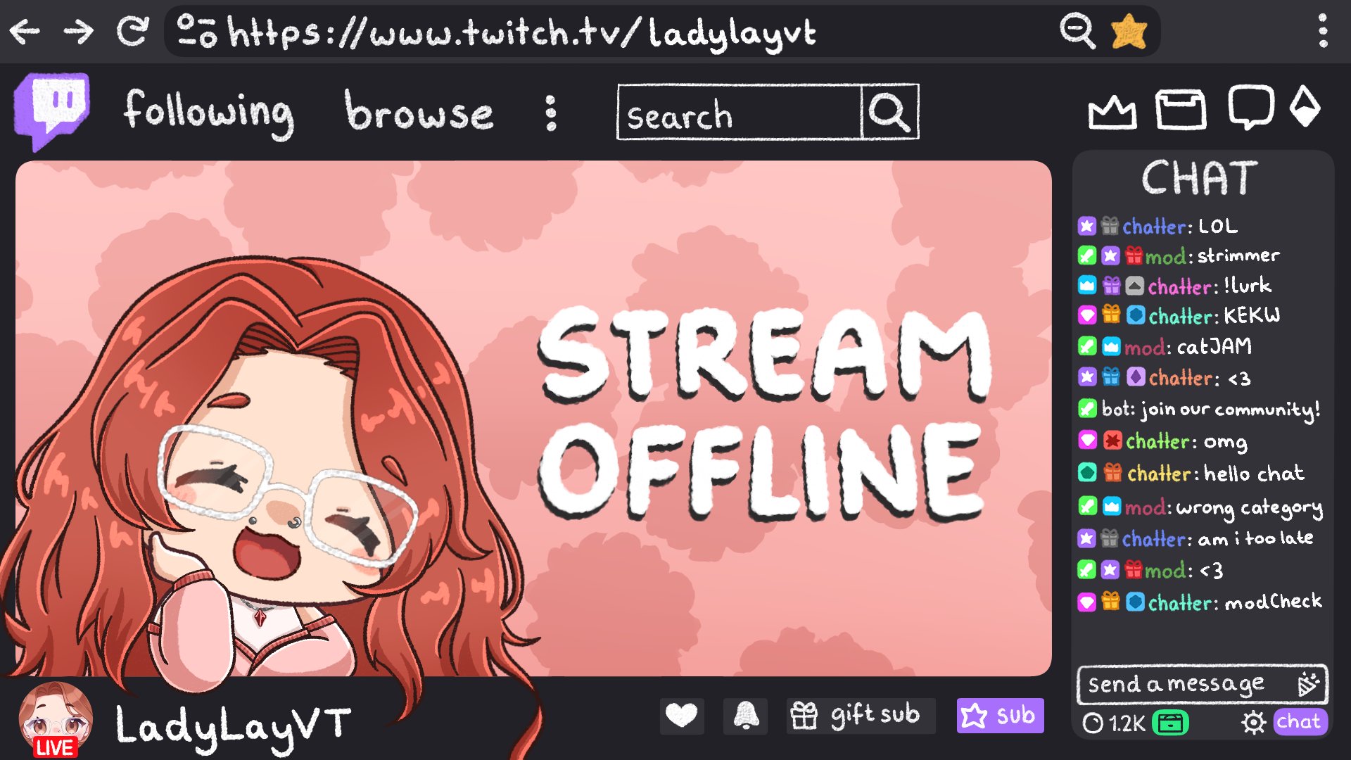 LadyLayVT Offline Background
