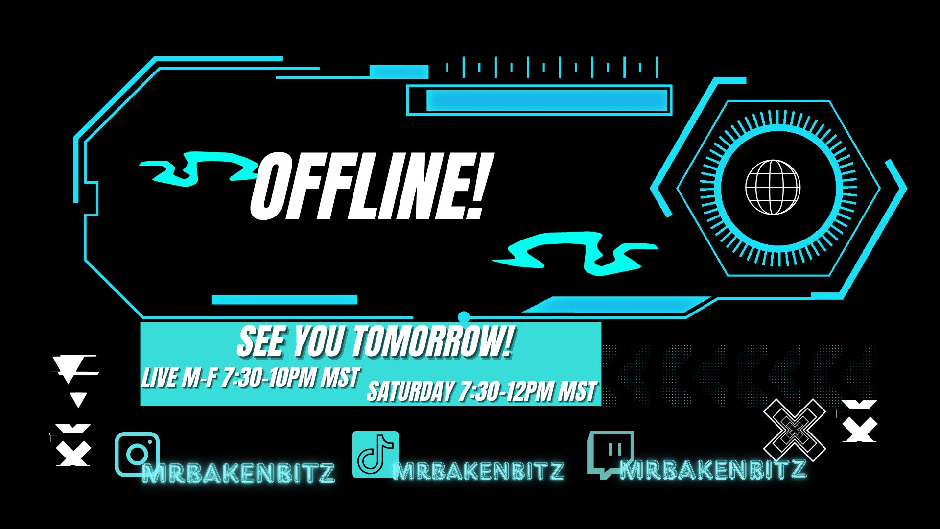MrBakenBitzTV Offline Background