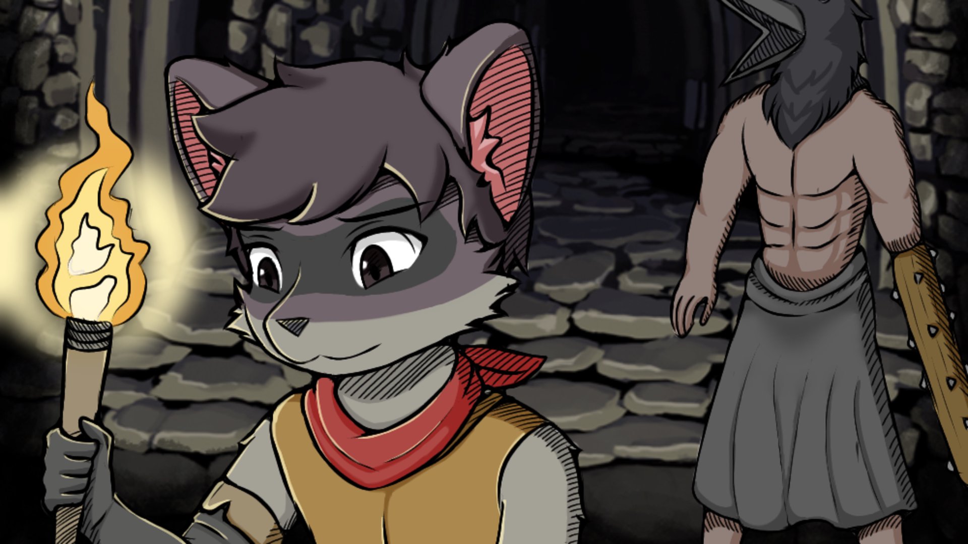ADarkRaccoon Offline Background