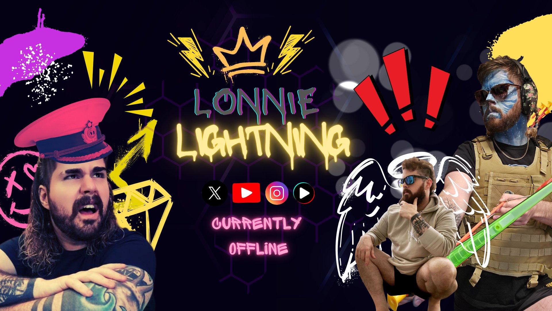 LonnieLightning Offline Background