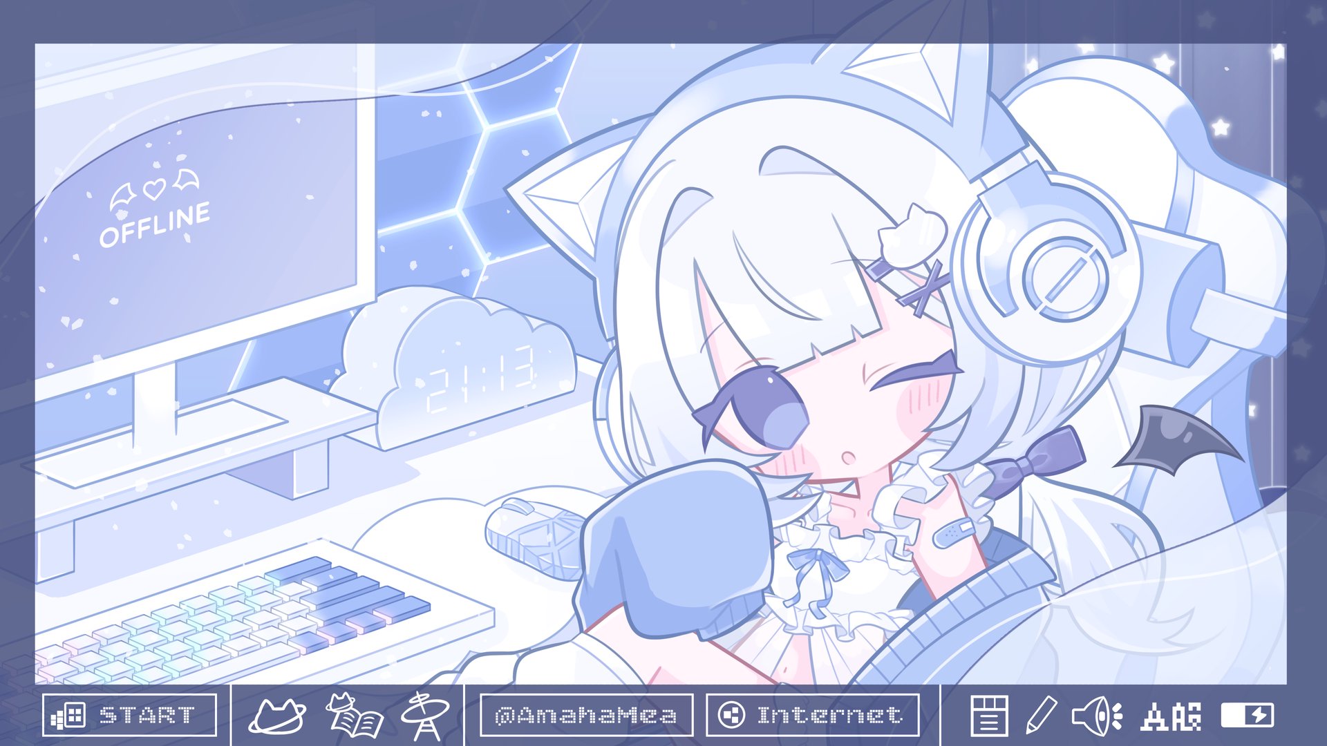 天羽めあ Offline Background